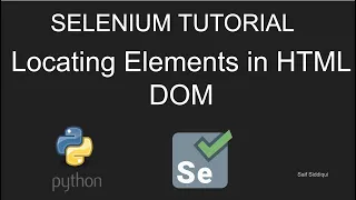 Python Selenium Tutorial - Locating Elements in HTML DOM