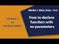 Why void func is Dangerous in C Understanding MISRA C Guidelines - Rule 16 5