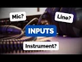Understanding interface inputs MIC vs INSTRUMENT vs LINE