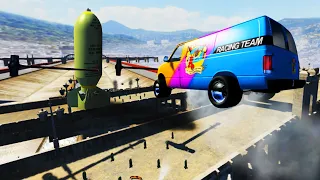 BeamNG Drive - EXPERIMENT - Cars vs Nuclear Bombs #9