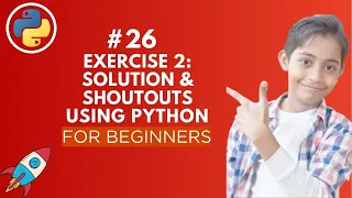 Exercise 2 Solution Shoutouts Python Tutorial - Day