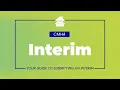 How to Submit an Interim