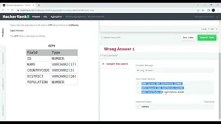 HackerRank SQL Revising Aggregations - The Sum Function SQL Learning