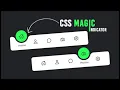 Live How to make Magic Navigation Menu Indicator using HTML CSS Javascript Outer Effect Curve