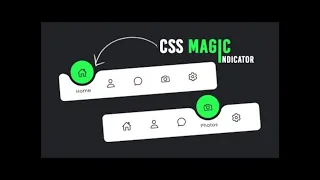 Live How to make Magic Navigation Menu Indicator using HTML CSS Javascript Outer Effect Curve