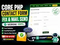 Core PHP Contact Form Fix Mail Send Using PHPMailer ChatGPT Addon Step-by-Step Tutorial 2026