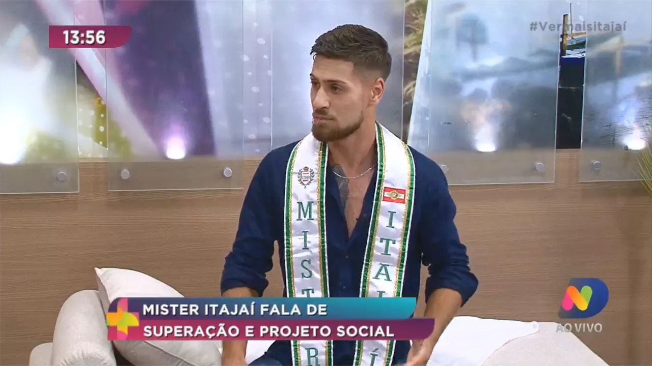 Mister Itajaí fala de superação e projeto social