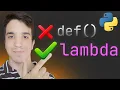 El secreto para escribir menos codigo Funciones LAMBDA anonimas en Python