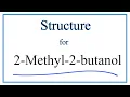 Structural Formula for 2-Methyl-2-butanol tert Amyl alcohol