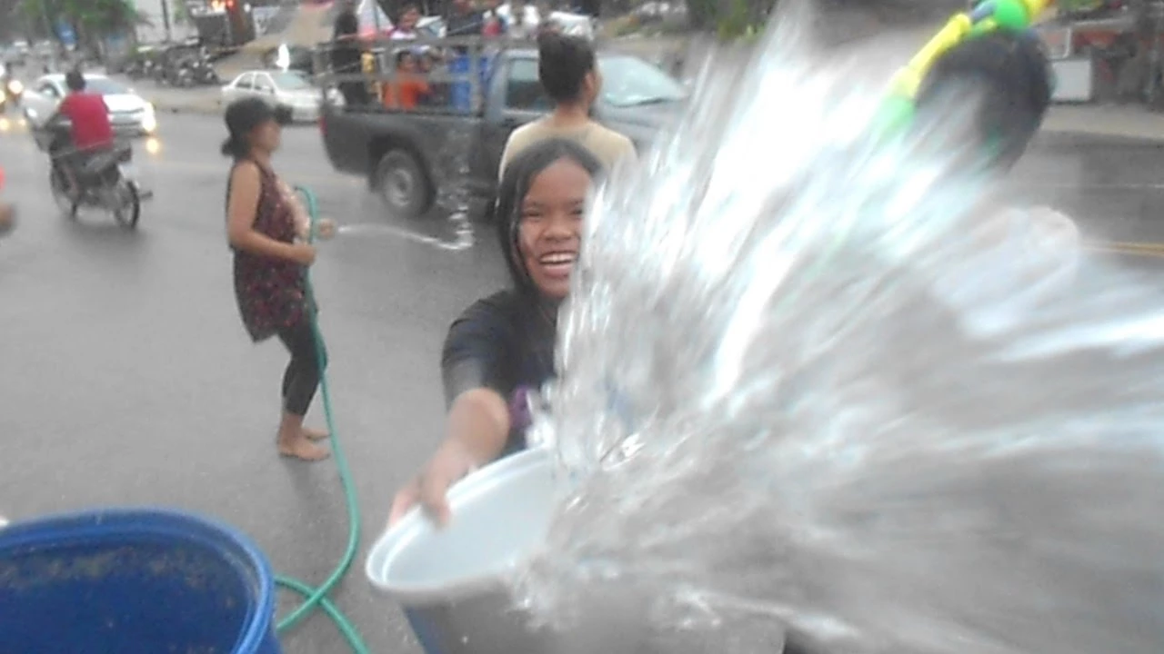 Songkran 2014 in Ao Nang, Krabi, Thailand  