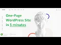 How to Create a One-Page Website with WordPress Elementor And How to Convert a Multipage Site
