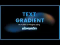 How To Create Gradient Text In Elementor Gradient Text without plugin Elementor tutorial