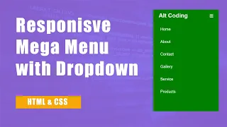 Responsive Mega Menu and Dropdown Menu using HTML CSS Mega Menu bar Devscore