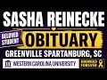 Sasha Reinecke Obituary Greenville Spartanburg SC Western Carolina University Student Remembered