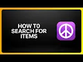 How To Search For Items On Craigslist Tutorial