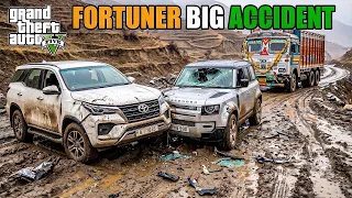 GTA 5 : TOYOTA FORTUNER 4X4 VS LAND ROVER DEFENDER EXTREME OFFROADING BIG ACCIDENT OMG! 2026