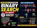 Binary Search Explained in 5 Minutes O log n Made Easy DSA Basics for Beginners