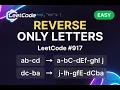 Reverse Only Letters - LeetCode 917 Two Pointer Solution Explained