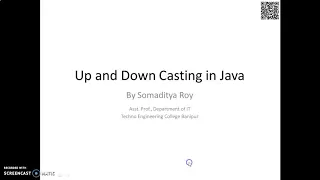 Up casting and Down-casting in Java Part-1