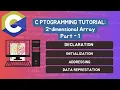Lecture - C Programming 2-D Array Declaration Initialization