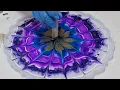 Resin Bloom Bowl Purple Blue and Gold