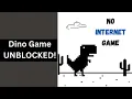No Internet Dinosaur Game Unblocked Play Chrome Dino Game Unblocked - No Internet No Problem