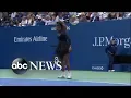 Download Lagu Shocking US Open final as Serena Williams loses, breaks her racket