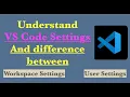 Settings in Vs code User Workspace Default