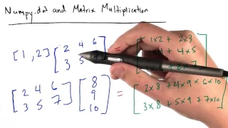 21 Matrix Multiplication and Numpy Dot