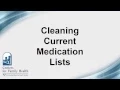How to Clean Out Current Med Lists in Allscripts