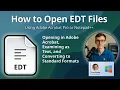 How to Open EDT Files Adobe Acrobat Forms Data