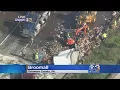 Authorities Tractor-Trailer Overturned Along I-476