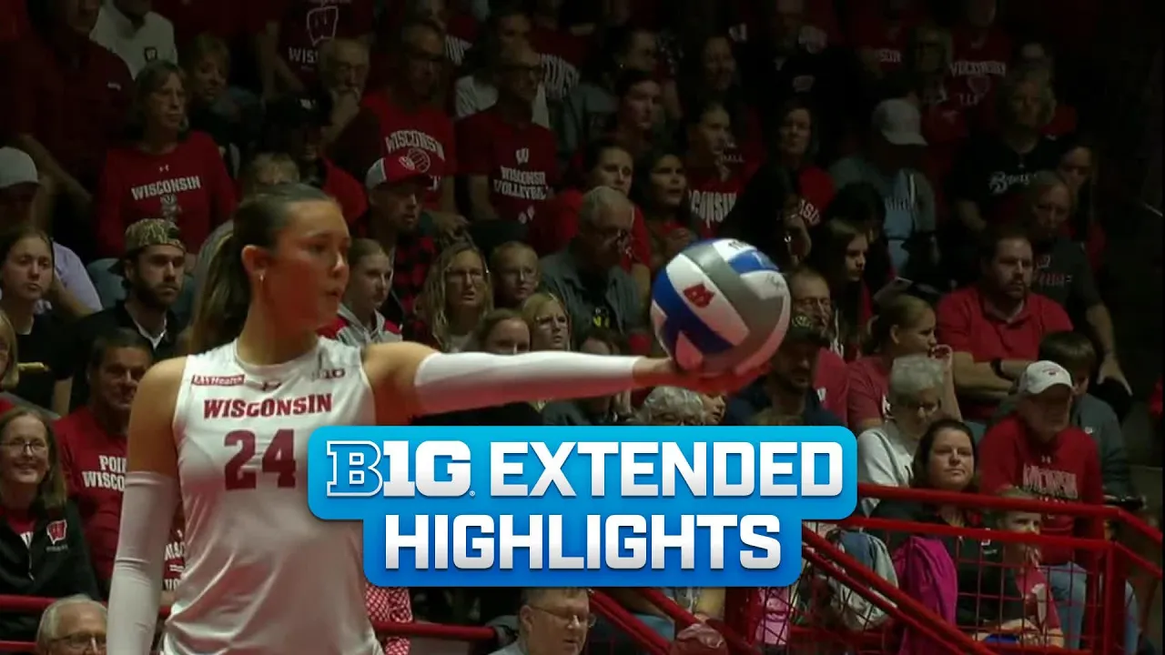 Washington at Wisconsin | Extended Highlights | Big Ten Volleyball | 10/23/2026