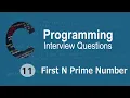 C Interview Questions tutorial - N Prime Number with Count Codenemy