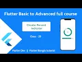 29 Circular percent progress indicator in flutter