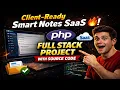 Build a SaaS App in PHP Start Earning Smart Notes Project Source Code