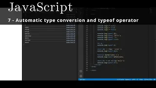 JavaScript 7 Automatic type conversion and typeof operator