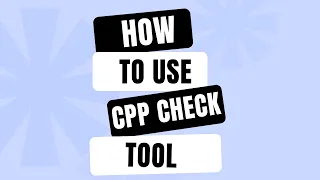 cppcheck How to use the tool CPPCHECK for doing static analysis of codes