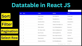 Datatable in React JS React Data Table with react-data-table-component