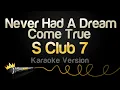 Download Lagu S Club 7 - Never Had A Dream Come True (Karaoke Version)