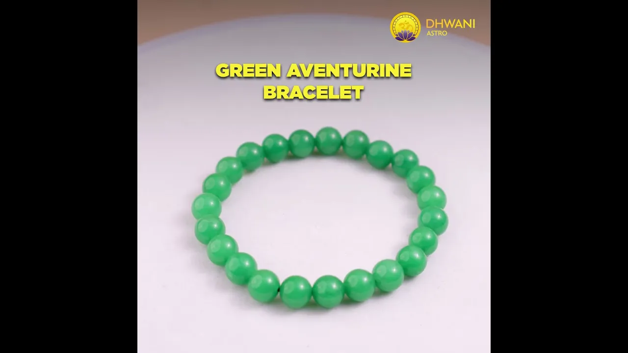 Promotes Wealth Attraction & Money Growth: Green Aventurine Bracelet - Abhimantrit & Certified
