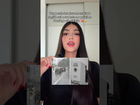 Tempestades devem assolar a região Sul e Sudeste no próximo domingo de eleição! 🚨😱 #noticias