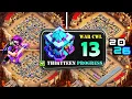 TH13 WAR BASE WITH LINK Best TH13 anti 2 star 3 star war base 2026 TH13 CWL Base Clash Guide