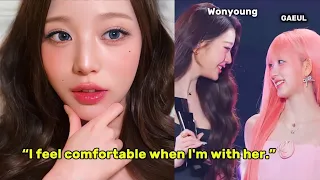 WONYOUNG being so grateful for having GAEUL as her IVE member