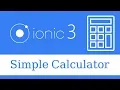 Building a Simple Calculator App with Ionic 3 A Step-by-Step Tutorial