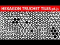 Truchet Tiling with Hexagons in p5 js