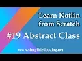 Kotlin Programming Tutorial - Abstract Class
