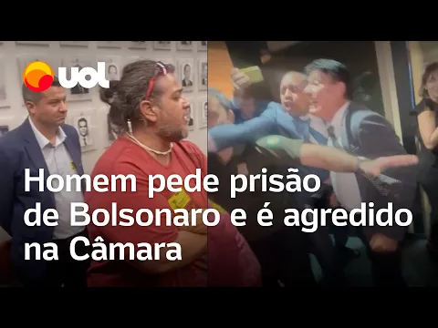 Download MP3 Cidadão pede prisão de Bolsonaro e é agredido por funcionário de deputado do PL; veja vídeo