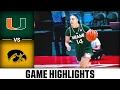 Miami vs. Iowa Game Highlights | 2025-26 ACC Women's Basketball