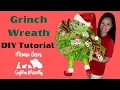 Christmas Grinch Wreath Tutorial DIY Grinch Christmas Wreath How To Make A Grinch Wreath